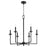 Quorum Eldorado Chandelier, Matte Black