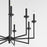 Quorum Eldorado Chandelier, Matte Black