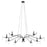 Quorum Lorelei 8 Light Chandelier, Matte Black - 602-8-59