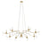 Quorum Lorelei 8 Light Chandelier, Aged Silver Leaf - 602-8-60