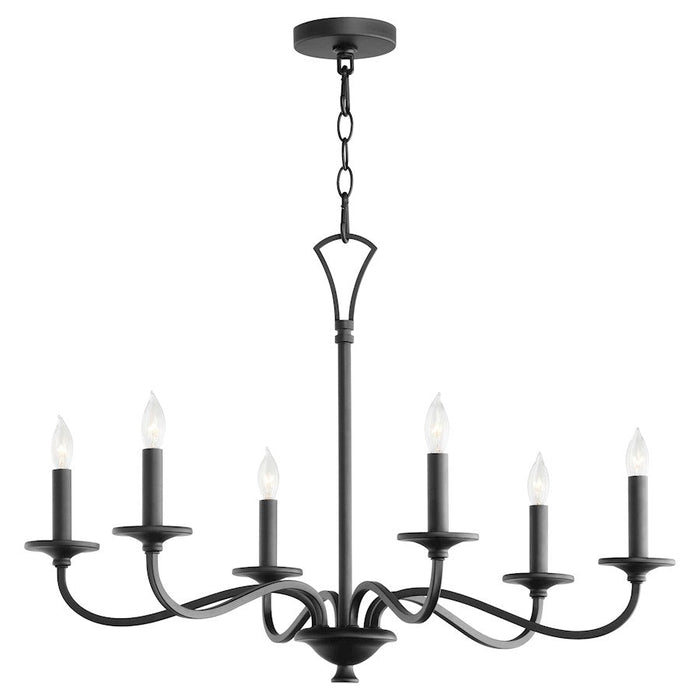 Quorum Maryse Chandelier, Matte Black