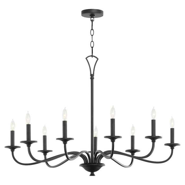 Quorum Maryse Chandelier, Matte Black