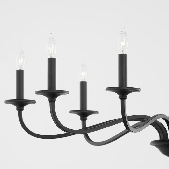 Quorum Maryse Chandelier, Matte Black