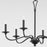 Quorum Maryse Chandelier, Matte Black