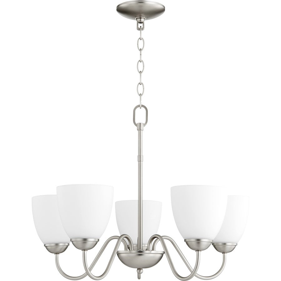 Quorum 5 Light Opal Chandelier