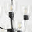 Quorum Reyes Chandelier, Textured Black/Clear Seeded