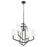 Quorum Bolivar Chandelier, Matte Black/White