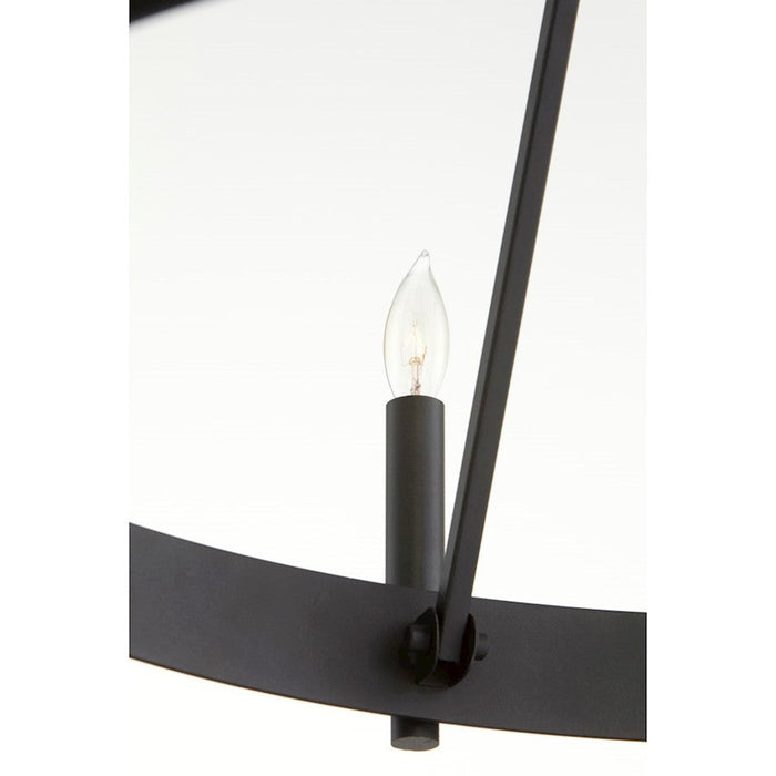 Quorum Aura Chandelier, Noir