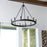 Quorum Aura Chandelier, Noir