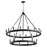 Quorum Aura 25 Light Chandelier, Noir - 611-25-69