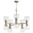 Quorum Relo Chandelier, Dark Brass/Clear