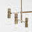 Quorum Relo Chandelier, Dark Brass/Clear