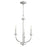 Quorum Reyes 3 Light Cand Chandelier, Classic Nickel 6160-3-64