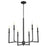 Quorum Merrick 6 Light Chandelier, Matte Black - 6174-6-59