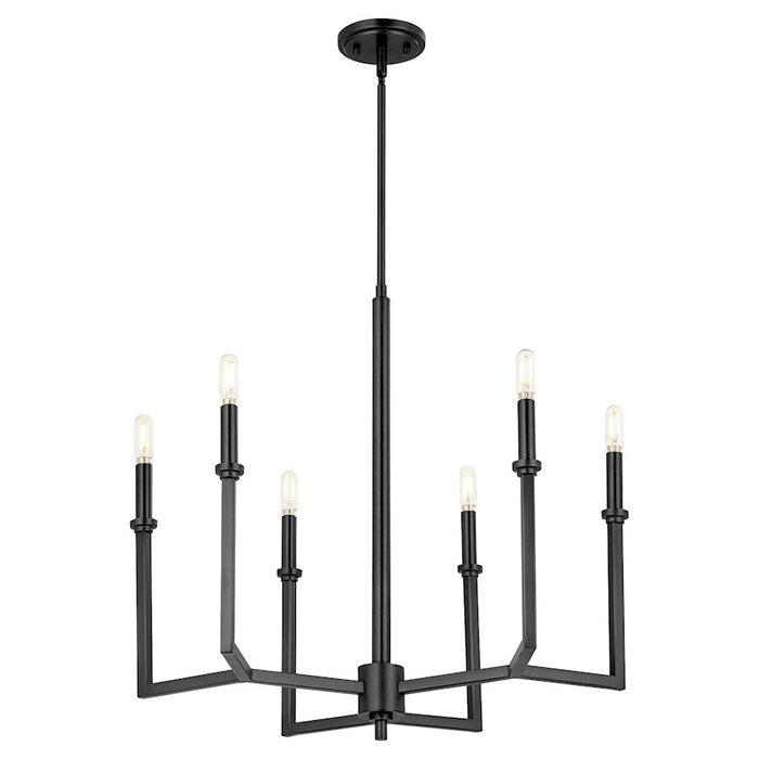 Quorum Merrick Chandelier, Matte Black