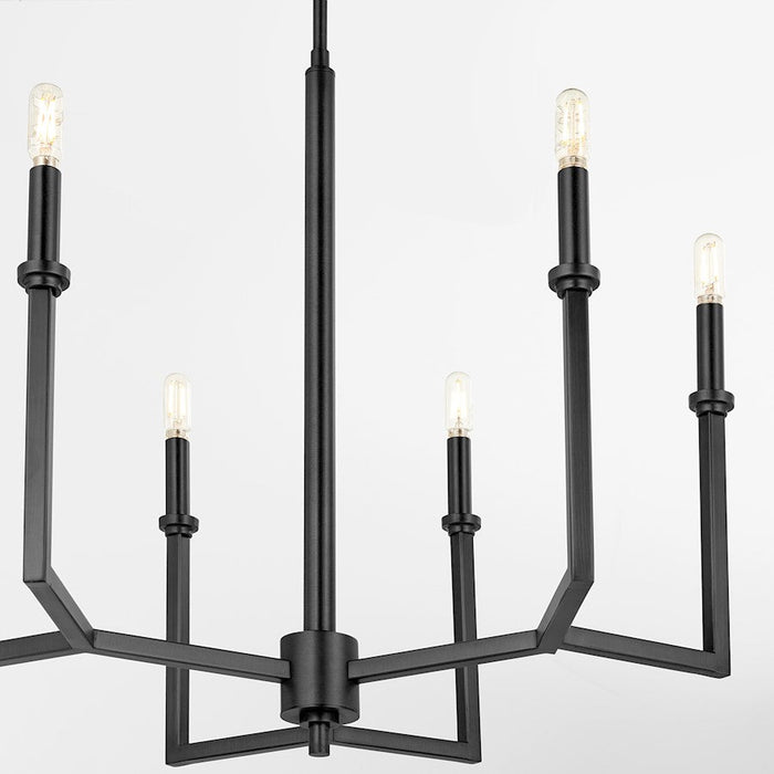 Quorum Merrick Chandelier, Matte Black