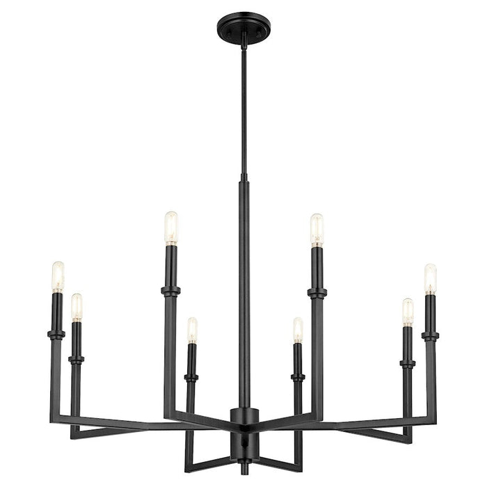 Quorum Merrick Chandelier, Matte Black