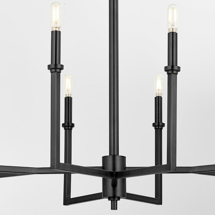 Quorum Merrick Chandelier, Matte Black