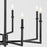 Quorum Merrick Chandelier, Matte Black