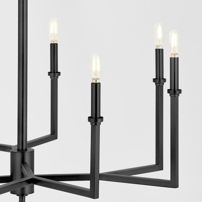 Quorum Merrick Chandelier, Matte Black