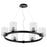 Quorum Stadium 6 Light Chandelier, Noir - 6184-6-69