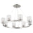 Quorum Stadium 8 Light Chandelier, Satin Nickel - 6184-8-65