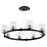 Quorum Stadium 8 Light Chandelier, Noir - 6184-8-69