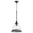 Quorum 1 Light 13.25" Pendant With Ring, Noir/Clear/Seeded - 6193-12-69