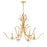 Quorum Majesty 6 Light Chandelier, Gold Leaf