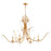 Quorum Majesty 6 Light Ellipse Chandelier, Gold Leaf - 621-6-74