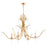 Quorum Majesty 6 Light Chandelier, Gold Leaf