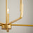 Quorum Tempo Chandelier, Aged Brass