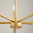 Quorum Tempo Chandelier, Aged Brass