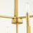 Quorum Tempo Chandelier, Aged Brass