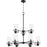 Quorum Lazo 9 Light Chandelier, Noir - 627-9-69