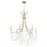 Quorum Malin Chandelier, Antique Silver