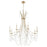 Quorum Malin 8 Light Chandelier, Antique Silver - 628-8-60