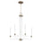 Quorum Davies Chandelier, Studio White/Dark Brass