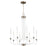 Quorum Davies Chandelier, Studio White/Dark Brass