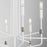 Quorum Davies Chandelier, Studio White/Dark Brass