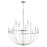 Quorum Tribute 12 Light Chandelier, Satin Nickel 6374-12-65