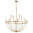 Quorum Tribute 12 Light Chandelier, Aged Brass 6374-12-80