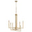 Quorum Bolero Chandelier, Aged Brass