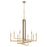 Quorum Bolero 8 Light Chandelier, Aged Brass - 6377-8-80