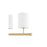 Quorum Harmony 5 Light Linear Chandelier, Aged Brass/White