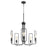 Quorum Howe 5 Light Chandelier, Noir 650-5-69