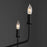 Quorum Harmony Chandelier, Matte Black/White