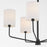 Quorum Harmony Chandelier, Matte Black/White