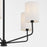 Quorum Harmony Chandelier, Matte Black/White