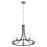 Quorum Clarion 5 Light Chandelier, Noir/Satin Nickel - 672-5-6965